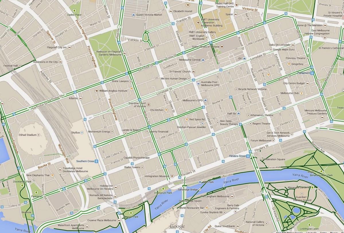 Melbourne cbd karte