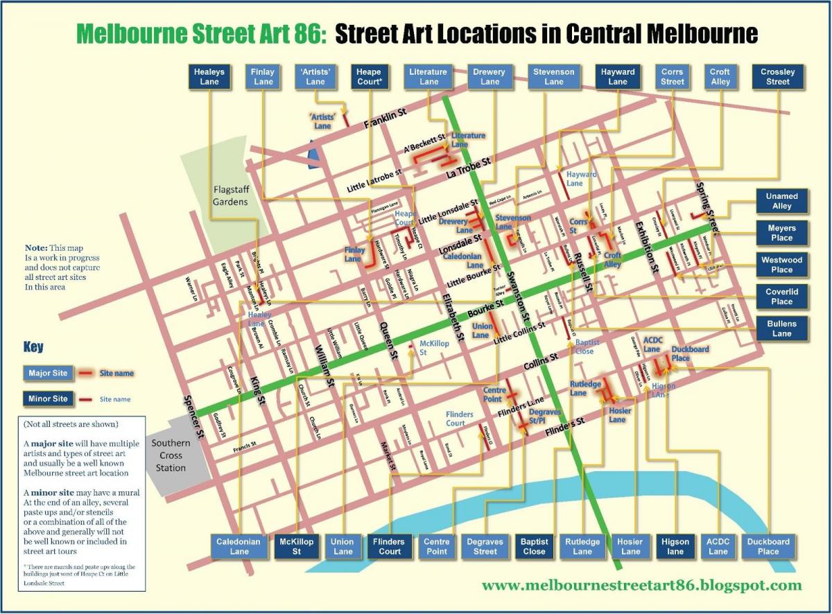 Ceļu karte, Melbourne