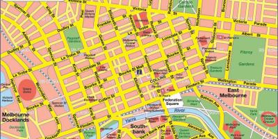 Karte, Melbourne cbd
