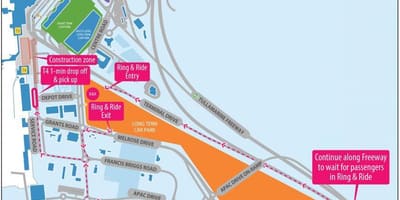 Melburnas lidosta t4 karte
