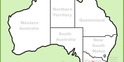 Kartes Melburnas Austrālijā