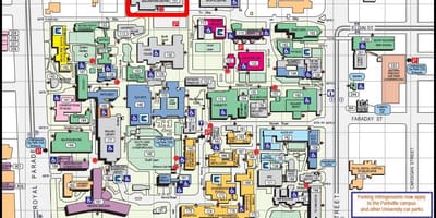 Karte Melburnas universitātē