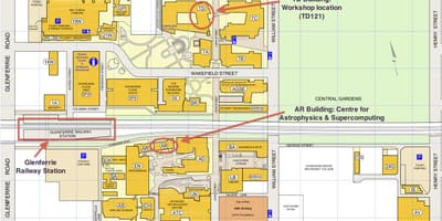 Karte Swinburne universitātes
