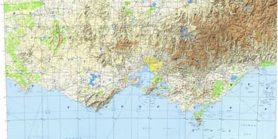 Topogrāfisko karšu Melburnā