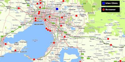 Karte lielāku Melburnā